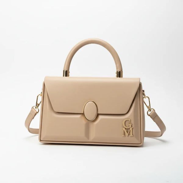 La Etna - Borsa borsetta firmata piccola GYOIAMEA a mano tracolla simil pelle rigida 3d