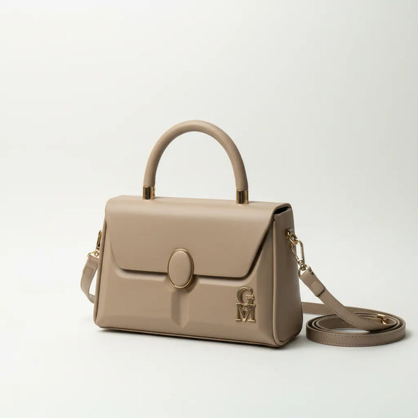 La Etna - Borsa borsetta firmata piccola GYOIAMEA a mano tracolla simil pelle rigida 3d