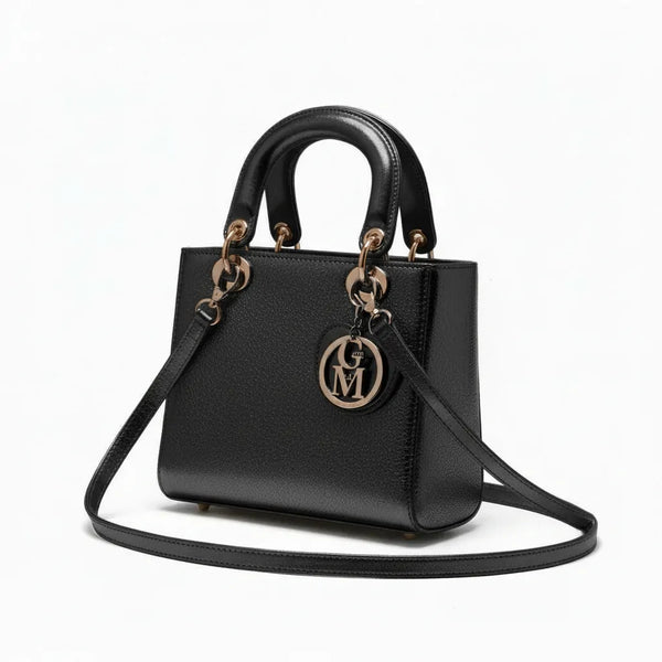 La Vesuvio - Borsa a bauletto borsetta firmata GYOIAMEA a mano tracolla simil pelle laminata