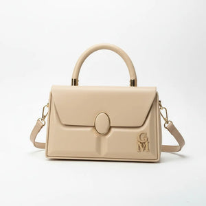 La Etna - Borsa borsetta firmata piccola GYOIAMEA a mano tracolla simil pelle rigida 3d