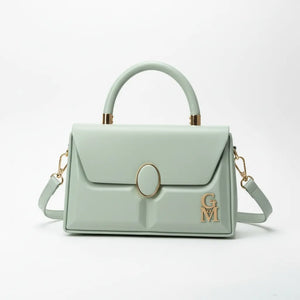 La Etna - Borsa borsetta firmata piccola GYOIAMEA a mano tracolla simil pelle rigida 3d