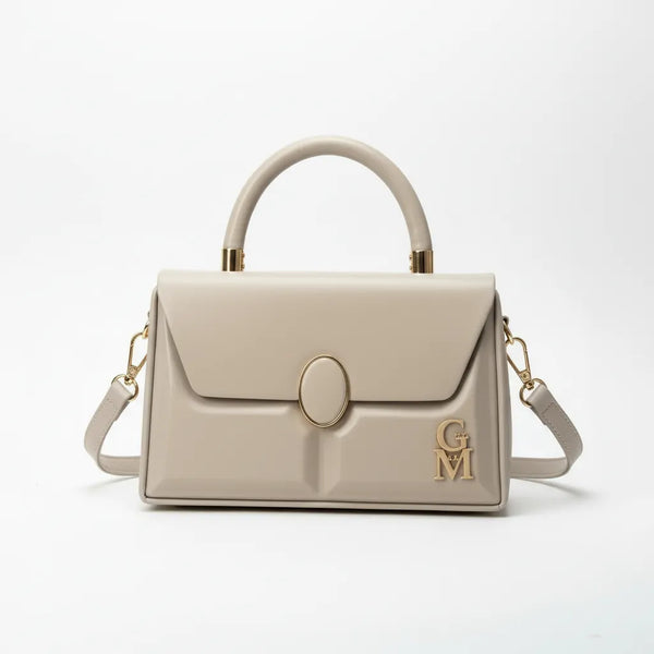 La Etna - Borsa borsetta firmata piccola GYOIAMEA a mano tracolla simil pelle rigida 3d