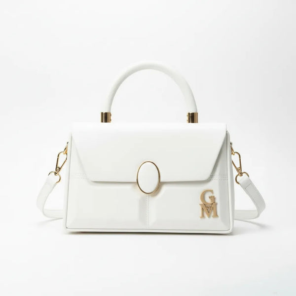 La Etna - Borsa borsetta firmata piccola GYOIAMEA a mano tracolla simil pelle rigida 3d