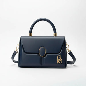 La Etna - Borsa borsetta firmata piccola GYOIAMEA a mano tracolla simil pelle rigida 3d