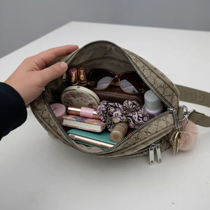 NAZARENO GABRIELLI - Borsa borsetta multitasche fantasia Monogram con Tracolla