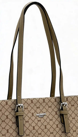 NAZARENO GABRIELLI - Borsa Borsa Shopper Nazareno Gabrielli Monogram con Tracolla