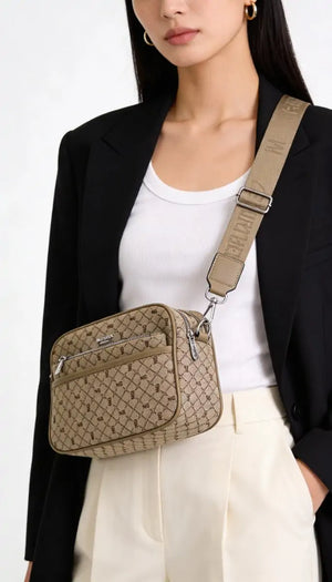 NAZARENO GABRIELLI - Borsa borsetta multitasche fantasia Monogram con Tracolla