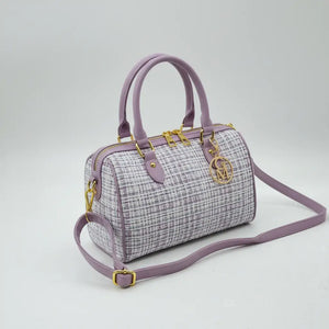 La Ester - Borsa a bauletto borsetta firmata GYOIAMEA a mano tracolla TWEED tessuto