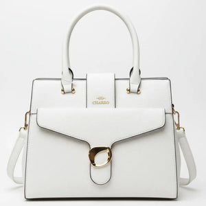 CHARRO - Borsa firmata a spalla shopping con Tracolla e Fibbia rigida simil pelle