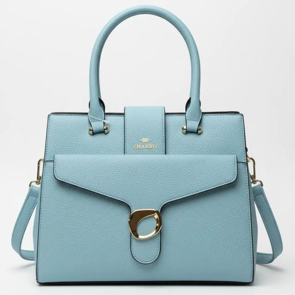 CHARRO - Borsa firmata a spalla shopping con Tracolla e Fibbia rigida simil pelle