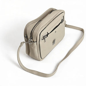 La Midna - Borsa a tracolla firmata GYOIAMEA tracolla casual simil pelle molte zip tasche