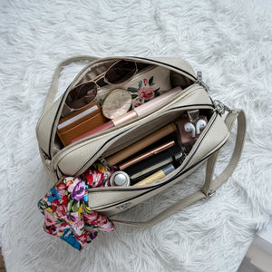 La Midna - Borsa a tracolla firmata GYOIAMEA tracolla casual simil pelle molte zip tasche