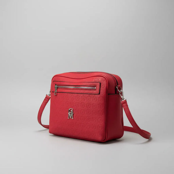 La Sandra- Borsa a tracolla firmata GYOIAMEA tracolla casual simil pelle molte zip tasche