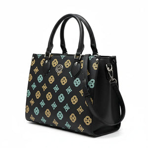 Coveri World - Borsa firmata bauletto fantasia logata tote bag firmata