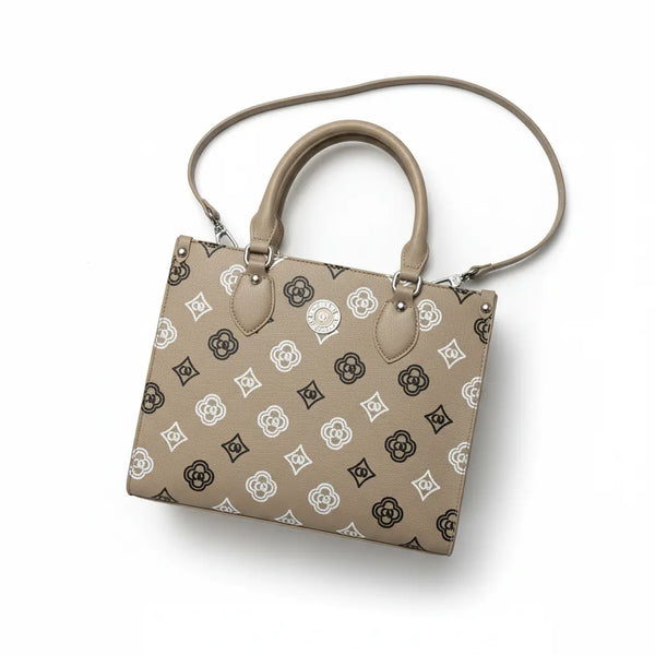 Coveri World - Borsa firmata bauletto fantasia logata tote bag firmata