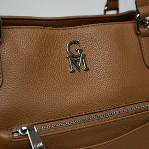 La Alessandra - Borsa a bauletto borsetta firmata GYOIAMEA a mano tracolla shopping simil pelle tote