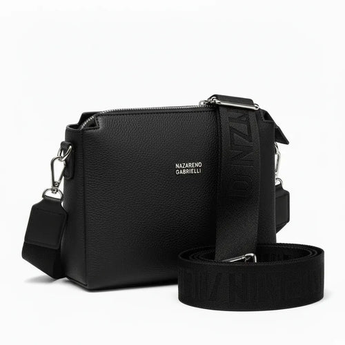 Borsa borsetta donna a tracolla firmata NAZARENO GABRIELLI multitasche 3 tasche con cerniera nuova