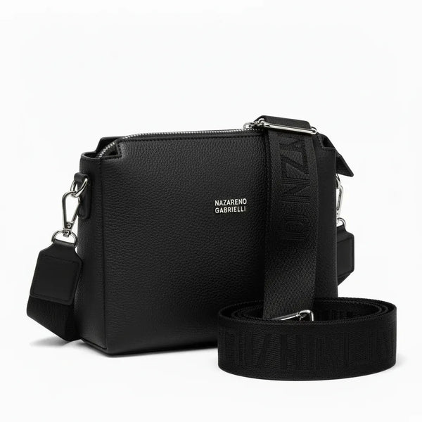 Borsa borsetta donna a tracolla firmata NAZARENO GABRIELLI multitasche 3 tasche con cerniera nuova