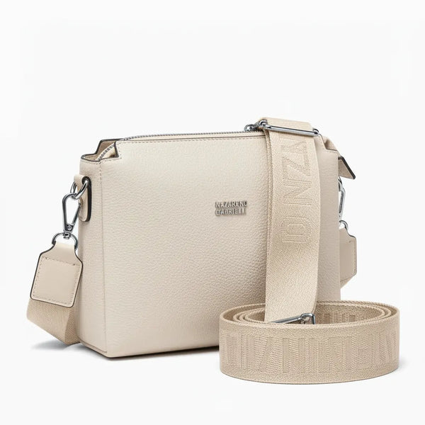 Borsa borsetta donna a tracolla firmata NAZARENO GABRIELLI multitasche 3 tasche con cerniera nuova