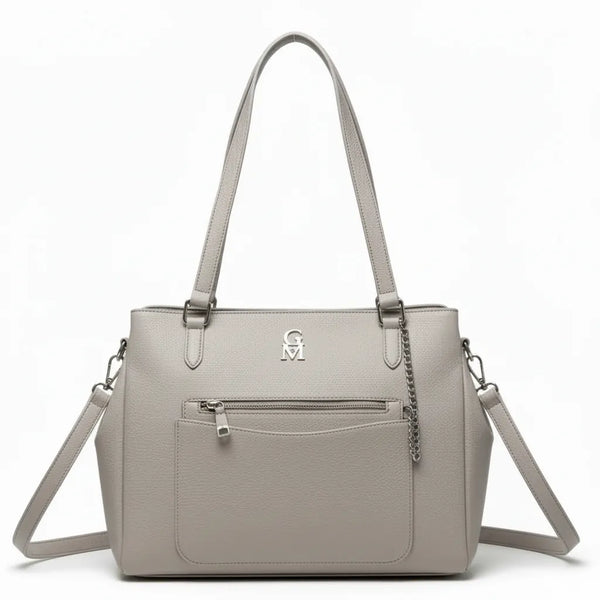 La Alessandra - Borsa a bauletto borsetta firmata GYOIAMEA a mano tracolla shopping simil pelle tote