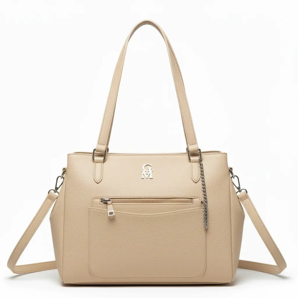 La Alessandra - Borsa a bauletto borsetta firmata GYOIAMEA a mano tracolla shopping simil pelle tote