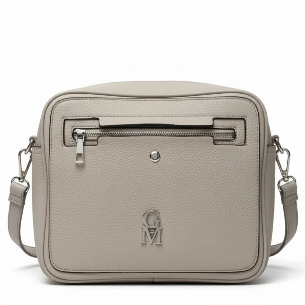 La Midna - Borsa a tracolla firmata GYOIAMEA tracolla casual simil pelle molte zip tasche