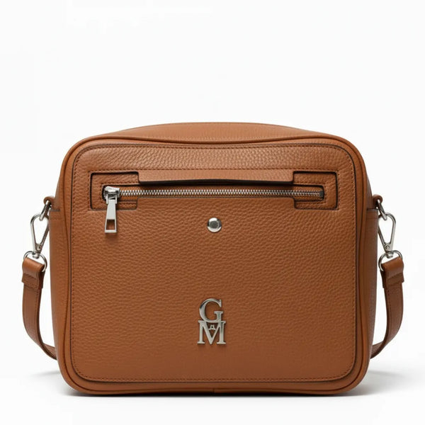 La Midna - Borsa a tracolla firmata GYOIAMEA tracolla casual simil pelle molte zip tasche