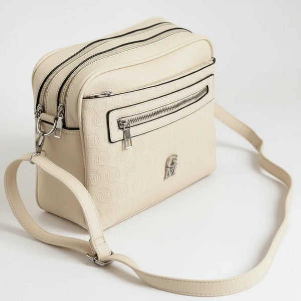 La Sandra- Borsa a tracolla firmata GYOIAMEA tracolla casual simil pelle molte zip tasche