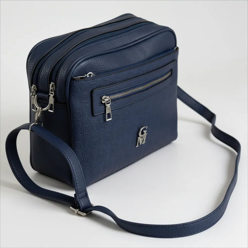 La Sandra- Borsa a tracolla firmata GYOIAMEA tracolla casual simil pelle molte zip tasche