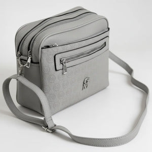 La Sandra- Borsa a tracolla firmata GYOIAMEA tracolla casual simil pelle molte zip tasche