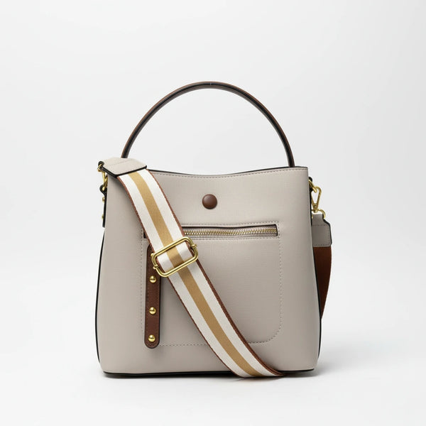 Herisson - Borsa Donna Modello Hobo Casual con Dettagli Dorati