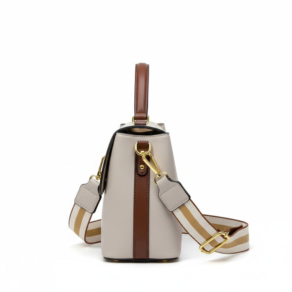 Herisson - Borsa Donna Modello Hobo Casual con Dettagli Dorati
