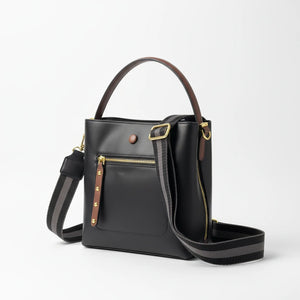 Herisson - Borsa Donna Modello Hobo Casual con Dettagli Dorati