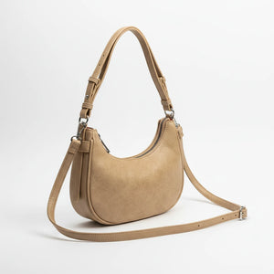 Herisson - Borsa borsetta con Doppia Tracolla Removibile mezzaluna