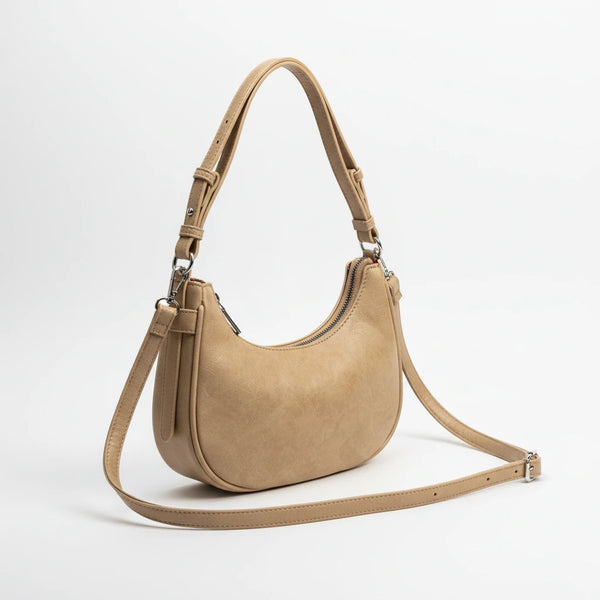 Herisson - Borsa borsetta con Doppia Tracolla Removibile mezzaluna