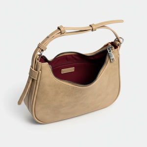 Herisson - Borsa borsetta con Doppia Tracolla Removibile mezzaluna