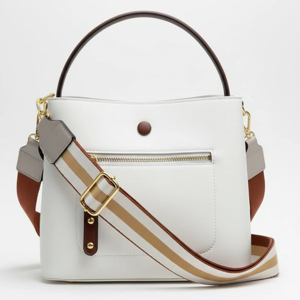 Herisson - Borsa Donna Modello Hobo Casual con Dettagli Dorati