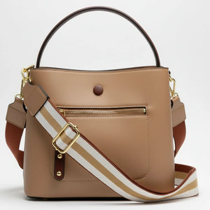 Herisson - Borsa Donna Modello Hobo Casual con Dettagli Dorati