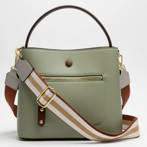 Herisson - Borsa Donna Modello Hobo Casual con Dettagli Dorati