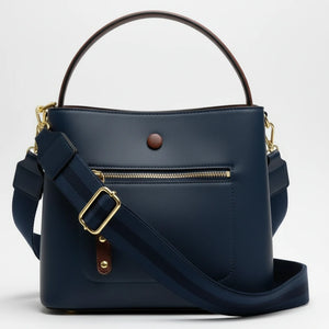 Herisson - Borsa Donna Modello Hobo Casual con Dettagli Dorati