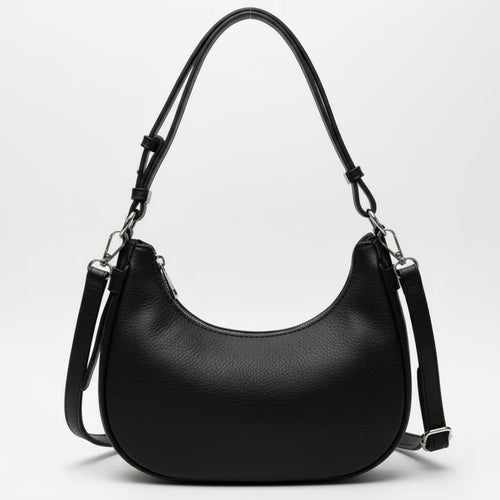 Herisson - Borsa borsetta con Doppia Tracolla Removibile mezzaluna