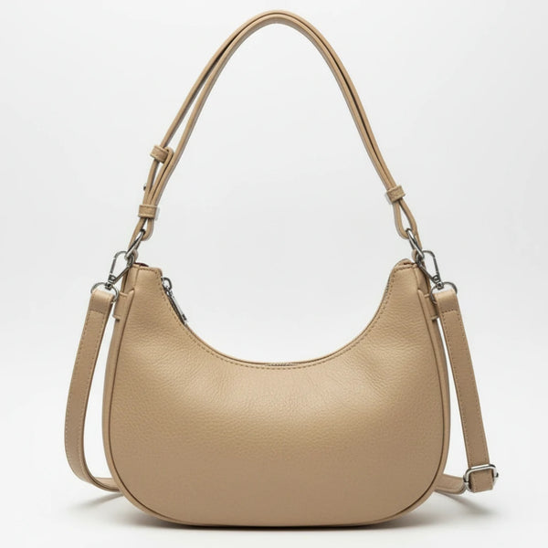 Herisson - Borsa borsetta con Doppia Tracolla Removibile mezzaluna