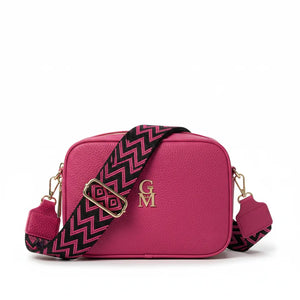 Fragolita - Borsa borsetta donna a tracolla firmata GYOIAMEA multitasche 3 tasche con cerniera nuova