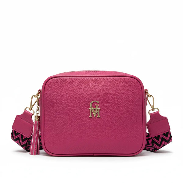 Fragolita - Borsa borsetta donna a tracolla firmata GYOIAMEA multitasche 3 tasche con cerniera nuova