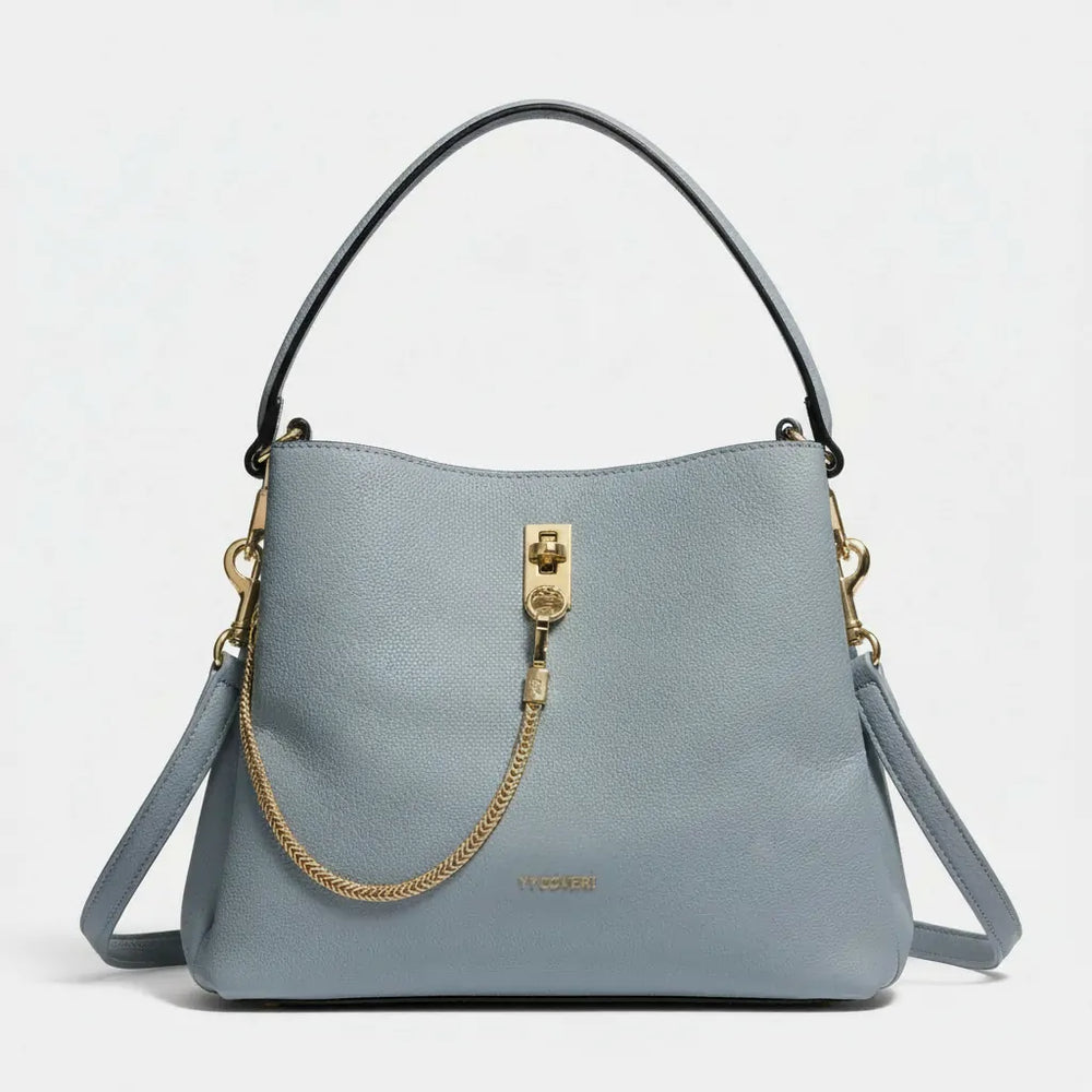 YYCoveri- Borsa Donna Modello secchiello catena Hobo Casual con Dettagli Dorati