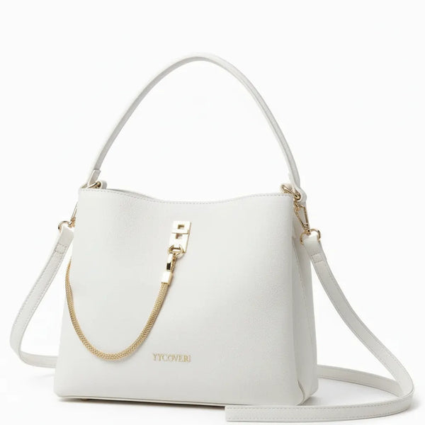 YYCoveri- Borsa Donna Modello secchiello catena Hobo Casual con Dettagli Dorati