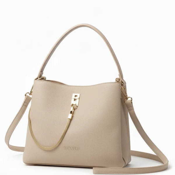 YYCoveri- Borsa Donna Modello secchiello catena Hobo Casual con Dettagli Dorati