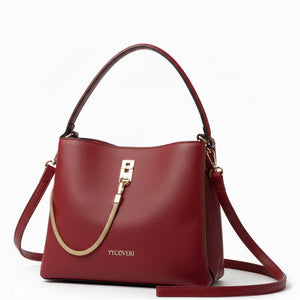 YYCoveri- Borsa Donna Modello secchiello catena Hobo Casual con Dettagli Dorati