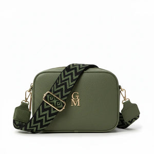 Fragolita - Borsa borsetta donna a tracolla firmata GYOIAMEA multitasche 3 tasche con cerniera nuova