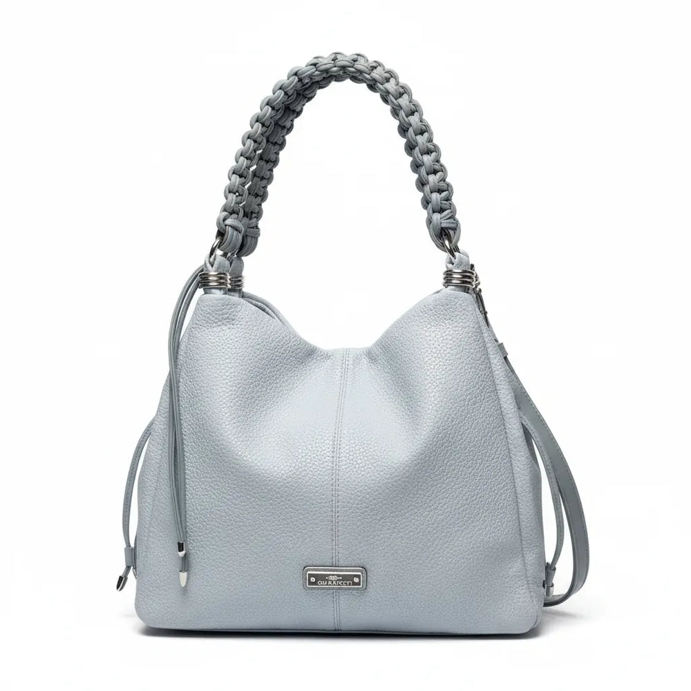 CHARRO - Borsa Donna sacco grande Hobo Casual manici intrecciati morbida